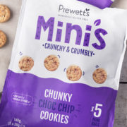 Prewett's launch gluten free Mini's Chunky Choc Chip Cookies